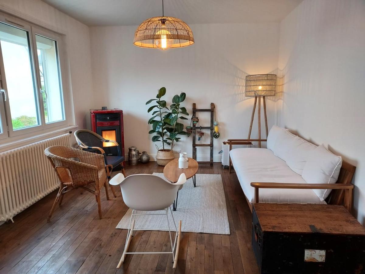 Maison Au Coeur Du Bourg, Plages A Pied Plougasnou Eksteriør bilde